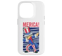 Uncle Sam Dabbing 4th of July Merica Hommes Femmes Enfants Adultes Coque pour iPhone 14 Pro