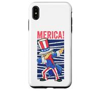 Uncle Sam Dabbing 4th of July Merica Hommes Femmes Enfants Adultes Coque pour iPhone XS Max