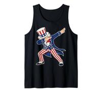 Uncle Sam Dabbing Funny 4th of July American Patriotic Débardeur