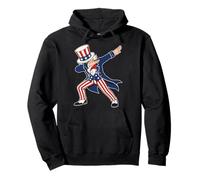 Uncle Sam Dabbing Funny 4th of July American Patriotic Sweat à Capuche