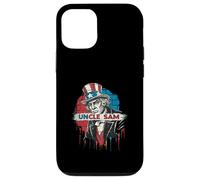 Uncle Sam Graffiti Urban Art Patriotique Rouge Blanc Bleu Style Coque pour iPhone 12/12 Pro