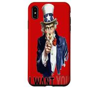 Uncle Sam I Want You Americana Style Vintage Coque pour iPhone XS Max