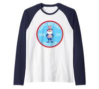 Uncle Sam Patriotique 4 Juillet 2026 Anniversaire de l'Amérique Manche Raglan