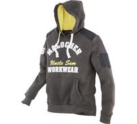 Uncle Sam Sweat-shirt en maille Olive Melange/Jaune 3XL