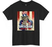 Uncle Sam Wants You Dead T-Shirt Retro Horror Movie Poster Tee Vintage Zombie Graphic Shirt Cult Classic Film Men(3X-Large)