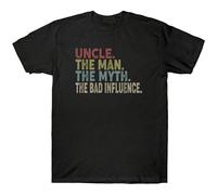 Uncle The Man The Myth The Bad Influence Reteo Men's T Shirt Graffiti Pullover Sweatshirts Legend Vintage Black M