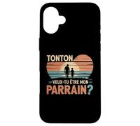 Uncle Would You Be My Godfather Gift Request Future Godfathe Coque pour iPhone 16 Plus
