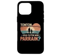 Uncle Would You Be My Godfather Gift Request Future Godfathe Coque pour iPhone 16 Pro Max