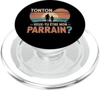 Uncle Would You Be My Godfather Gift Request Future Godfathe PopSockets PopGrip pour MagSafe