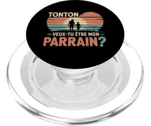 Uncle Would You Be My Godfather Gift Request Future Godfathe PopSockets PopGrip pour MagSafe