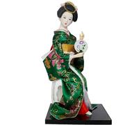 UncleS 12Inch Japanese Geisha Figure Kimono Figurine with Embroidery Clothing for Unique Home Display Cultural Present Japanese Collectible
