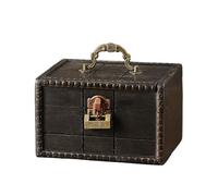 UncleS 3. Boîte De Rangement Portable En Bois Massif Vintage Pour Maison Salon Et Bijoux Accessoires À Main Transporter Des Cercuets Rangement En Bois