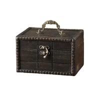 UncleS 3. Boîte De Rangement Portable En Bois Massif Vintage Pour Maison Salon Et Bijoux Accessoires À Main Transporter Des Cercuets Rangement En Bois