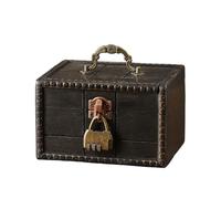 UncleS 3. Boîte De Rangement Portable En Bois Massif Vintage Pour Maison Salon Et Bijoux Accessoires À Main Transporter Des Cercuets Rangement En Bois