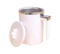 UncleS 350 Ml Tasse D'agitation Magnétique De Mélange Automatique Migne Bois Lait Café Mélanges Boissons Électriques Rechargeables Avec Couvercle