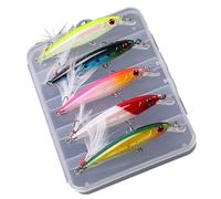 UncleS 5 pièces leurres durs flottants pêche Tackle Minnow leurres