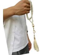 UncleS 99 Beads Dhikr Muslims Tasbih with Elegant Tassels Great Polishing for Devout Muslims and Ritual Ceremony Sibha Religious Accessories Prayer