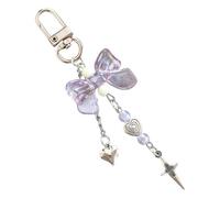 UncleS Accessoires De Porte-clés Esthétique Beau Coeur Étoile Coeur Bowknot Trèfle Charmes La Voiture Anneaux Clés Accessoires Pour Les Charmes Filles Femmes Sacs À Main