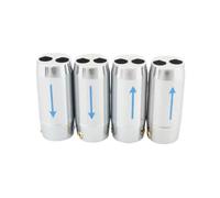 UncleS Adaptateurs De Séparateur En Y En Aluminium 4 Pièces Pour Systèmes Haut-parleurs Flexibles Fil D'extension Démarrage Pantalon Câble Séparation Son Ligne