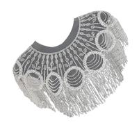 UncleS Années 1920 Femmes Broderie Paillettes Châle Wrap Étincelant Perles Glands Boléros De Mariée Flapper Soirée Capes Étoles Écharpe Cérémonie De Mariage Châle
