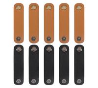 UncleS Attaches D'écharpe en Cuir PU Fermoirs À Bouton De Verrouillage pour Chemises Cravate Accessoire Élégant Ensemble De 10 Pièces Porte-écharpe La Mode Accessoire