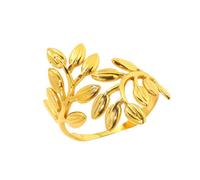 UncleS Bagues réglables en acier inoxydable avec branches uniques - Accessoire pour les amateurs de mode et les vêtements de tous les jours, comme décrit