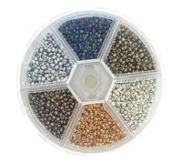 UncleS Boules À Tête De Perles Rondes pour Gabarits Crochet Pêche Matériaux d'attache À La Mouche 1 Boîte Perles Fendues pour Ensemble en Plastique Fendu