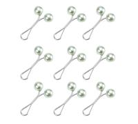 UncleS Bouton de serrage réglable à la taille pour femmes Pantalon rock Jeans Serrage Clip de taille Métal Broche Vêtements Clips de fixation, vert, taille unique
