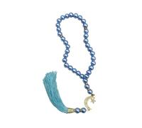 UncleS Bracelet paisible en verre de 33 perles pour cérémonies religieuses Perles de prière élégantes Bijoux de prière pour femmes hommes Cadeau de bijoux religieux, taille unique, comme décrit