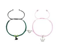 UncleS Bracelets De Perles Verre À La Main avec Fermoir Magnétique Couple Caracche/Collier Accessoire pour Les Fêtes Et Accessoire Mode Usage Quotidien