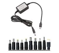UncleS Câble De d'alimentation Type C DC24V avec Plusieurs Adaptateurs pour Les Lumières LED Et Les Caméras Sécurité Cordon d'alimentation