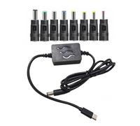 UncleS Câble De d'alimentation Type C DC24V avec Plusieurs Adaptateurs pour Les Lumières LED Et Les Caméras Sécurité Cordon d'alimentation