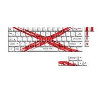 UncleS Capuchons De Touches Rétroéclairés À Impression Latérale 74 Pièces Profil Original Objection Soutenue pour Claviers Mécaniques 60 61 65 67 68 Utilisation Capuchons De Touches Latéraux