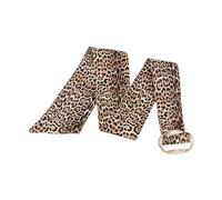 UncleS Ceinture corset à motif animal pour forme décontractée avec boucle dorée cincher taille pour robe chemise Rencontres nuit Ceinture large