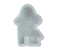 UncleS Champignon House Moules à bougies en silicone pour résine époxy Savon fait à la main Moules en plâtre pour la décoration de la maison Moules de qualité alimentaire