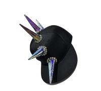 UncleS Chapeau de baseball mode pour femmes hommes avec corne de diable épines populaires décors soleil hip-hop danse extérieur couvre-chefs rue, d, taille unique