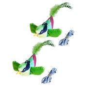 UncleS Chaton Mâchonnet Jouet Sons Dentition des Chats Doux Chirant Oiseau avec Un Son De Forme Attrayante De Dentition pour Les Chats Simulés