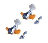 UncleS Chaton Mâchonnet Jouet Sons Dentition des Chats Doux Chirant Oiseau avec Un Son De Forme Attrayante De Dentition pour Les Chats Simulés