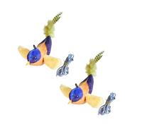 UncleS Chaton Mâchonnet Jouet Sons Dentition des Chats Doux Chirant Oiseau avec Un Son De Forme Attrayante De Dentition pour Les Chats Simulés