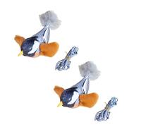 UncleS Chats Chirant Jouet Mâteur Grincement De Forme D'oiseau en Toute Sécurité Améliorer L'humeur avec Le Son Améliore Un D'humeur pour Chaton Chat Interactif Jouet Oiseau Intérieur