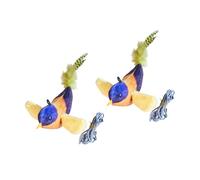 UncleS Chats Chirant Jouet Mâteur Grincement De Forme D'oiseau en Toute Sécurité Améliorer L'humeur avec Le Son Améliore Un D'humeur pour Chaton Chat Interactif Jouet Oiseau Intérieur