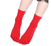 UncleS Chaussettes en coton pour l'année de naissance Apporter chance aux femmes Nouvel An chinois Zodiacs Cinq orteils Tubes moyens séparés Cadeau Festival, b, taille unique