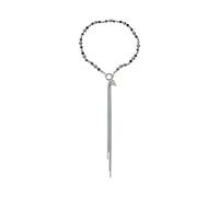 UncleS Collier De Coeur En Résine En Couches Avant-gardiste Avec Des Gouttes De Franges Perlées Pour La Photographie De Rue Collier De Charme Féministe Moderne