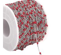 UncleS Composant De Collier Chaîne Perles 2M Texture en Acier Inoxydable Adapté À La Fabrication Colliers Et Bracelets À La Main Chaîne Bijoux en Acier Inoxydable