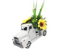 UncleS Décors De Camion avec Tournesols/Roses Pick-up Vintage Fleurs Artificielles Centres Table pour La Maison Les Fermes La Cuisine Le Pick-up Ferme Fleur