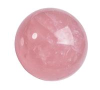 UncleS Délicate boule de cristal de quartz rose de 4 cm pour chambre à coucher, bureau, décoration de bureau pour favoriser la sérénité et l'harmonie