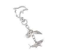 UncleS Design élégant de créature océanique en tant que poisson de pieuvre qui apporte une touche de couleur vive et de plaisir au quotidien des designs de trousseau de clés vivants, a, taille unique