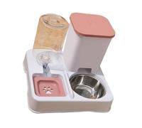 UncleS Distributeur Automatique d'eau Et De Nourriture pour Chats Différentes Tailles Conteneur 2 en 1 Station 'abreuvement Et 'Alimentation Animaux Compagnie Mangeoire Chats