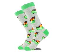 UncleS Drôle Nouveauté Chaussettes Designs Crews Bottes en Coton Décontractée Robe de Cheville pour Hommes Femmes Cadeaux Chaussettes de Robe Folles, i, taille unique