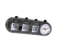 UncleS Elegant Auto Flipped Down Desk Clock for Professional Student Study Workplace Enhances Modern Office Home Aesthetics Quiet Operation Clock